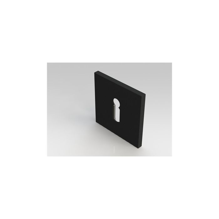 Intersteel sleutelrozet (Vierkant plat verdekt) RVS-mat zwart 0023.343386