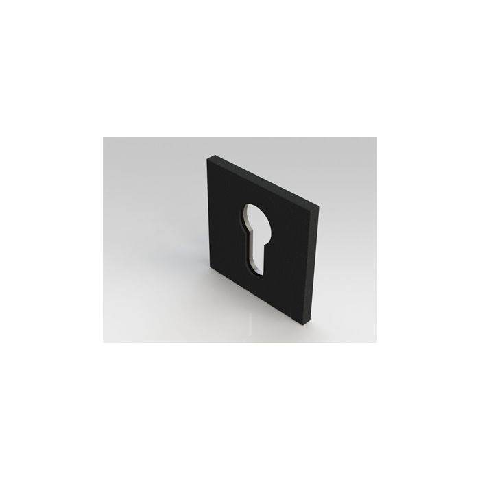 Intersteel cilinderrozet (Vierkant plat verdekt) RVS-mat zwart 0035.343317
