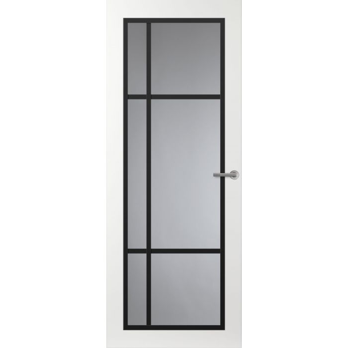 Svedex Front FR501 Glasdeur met zwarte glaslatten (maatwerk)