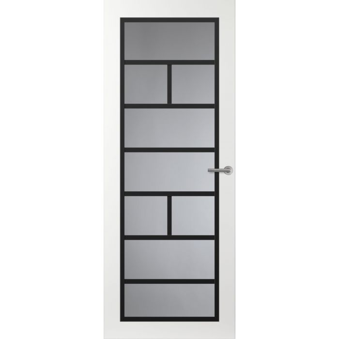 Svedex Front FR505 Glasdeur met zwarte glaslatten (maatwerk)