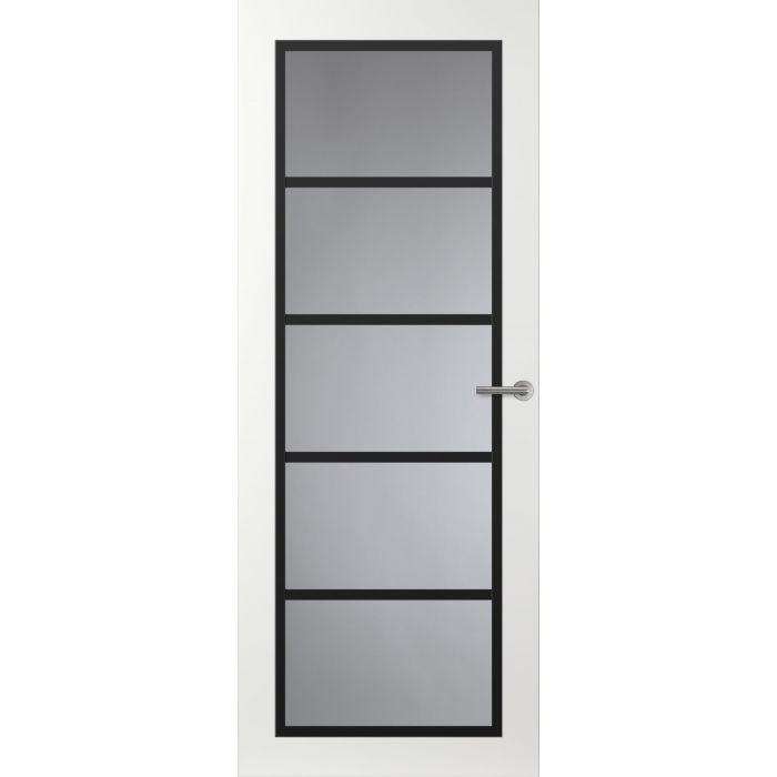 Svedex Front FR516 Glasdeur met zwarte glaslatten (maatwerk)