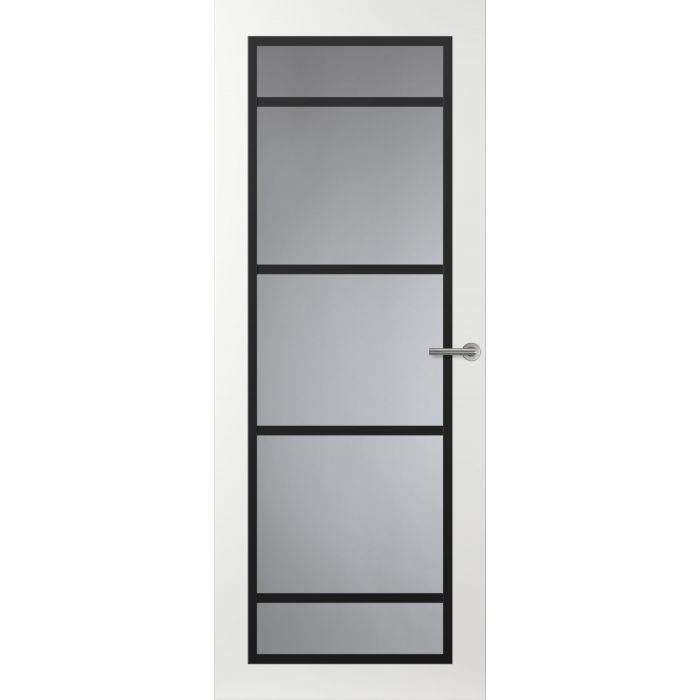 Svedex Front FR517 Glasdeur met zwarte glaslatten (maatwerk)