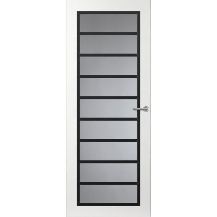 Svedex Front FR519 Glasdeur met zwarte glaslatten (maatwerk)
