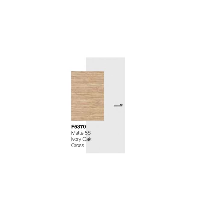 Svedex HPL vlakke deur Ivory Oak Cross F5370 (maatwerk)