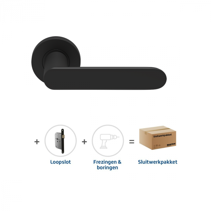 Skantrae Sluitwerkpakket 2147 Arc 24 regular loop ZWART
