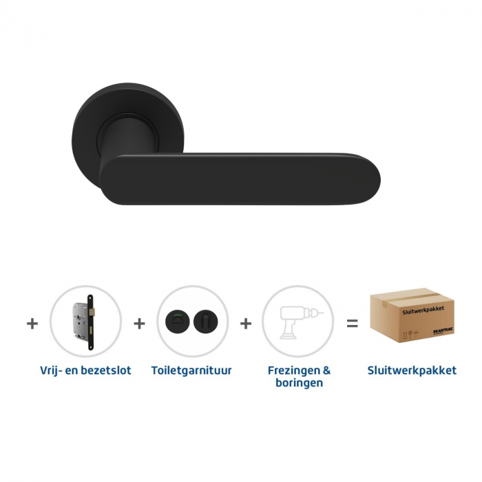 Skantrae Sluitwerkpakket 2150 Arc 24 regular toilet ZWART