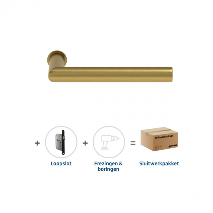 Skantrae Sluitwerkpakket 903 Orbit 19 minimal loop MAT MESSING