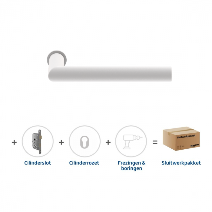 Skantrae Sluitwerkpakket 921 Orbit 19 minimal cilinder WIT