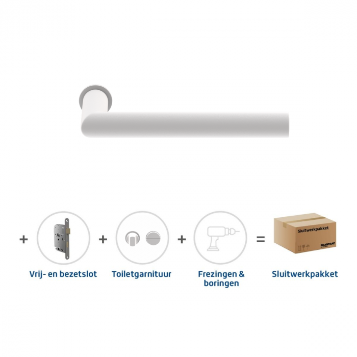 Skantrae Sluitwerkpakket 941 Orbit 19 minimal toilet WIT
