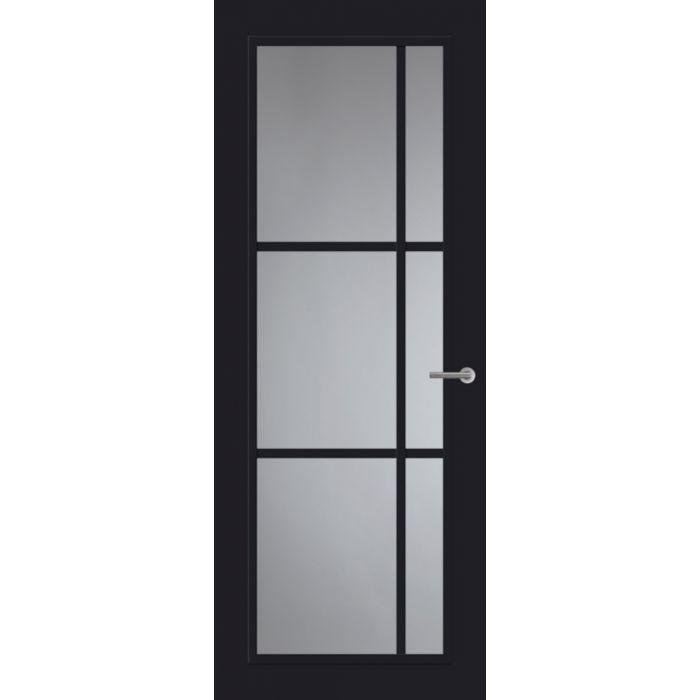 Svedex Front FR504 Glasdeur Diep Zwart (maatwerk)