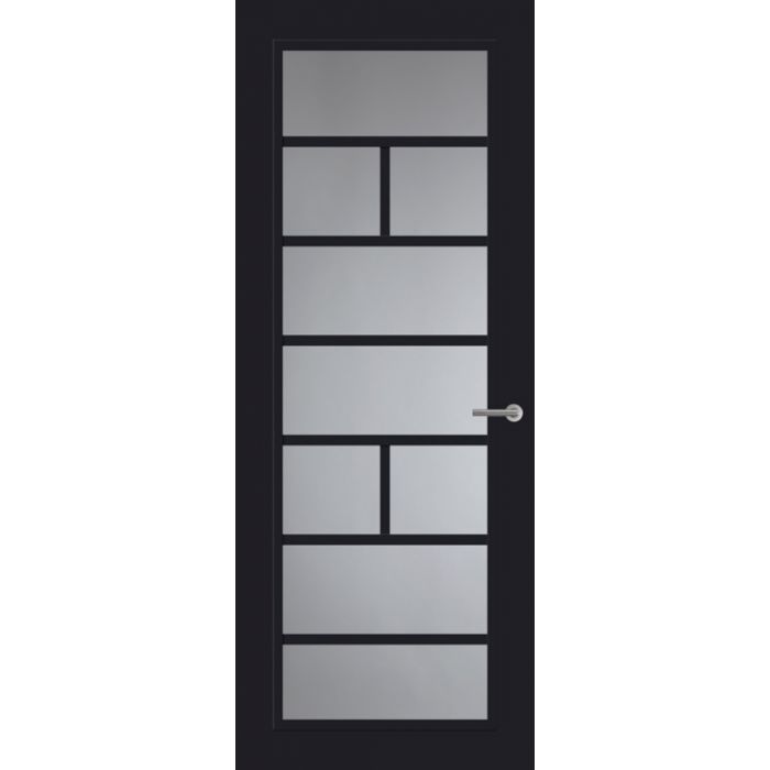 Svedex Front FR505 Glasdeur Diep Zwart (maatwerk)