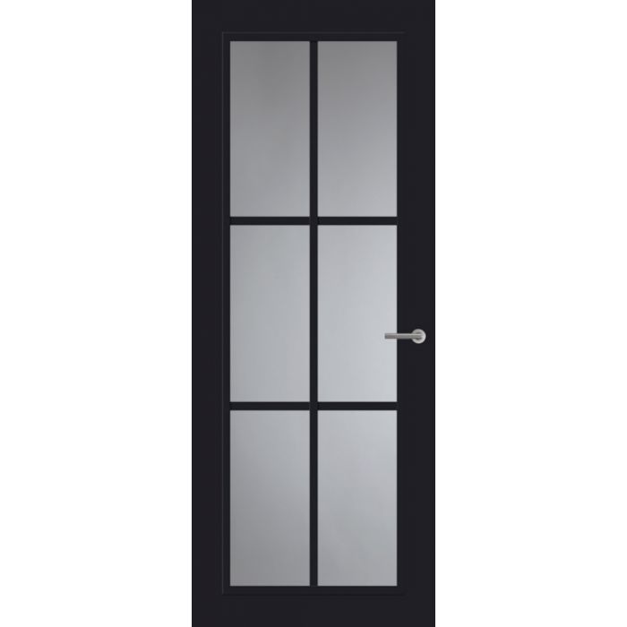 Svedex Front FR511 Glasdeur Diep Zwart (maatwerk)