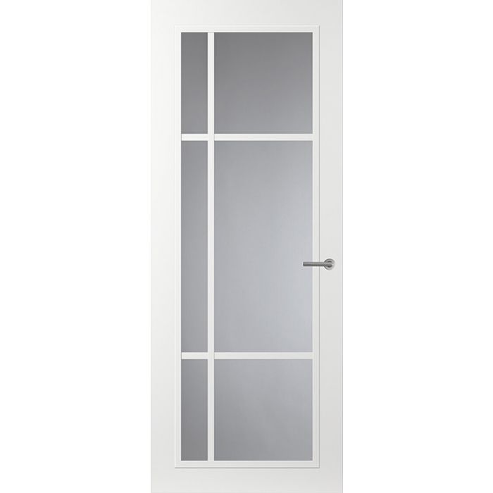 Svedex Front FR501 Glasdeur met witte glaslatten (maatwerk)