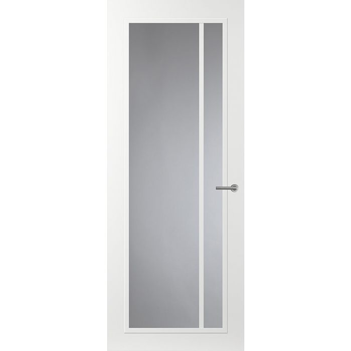 Svedex Front FR502 Glasdeur met witte glaslatten (maatwerk)