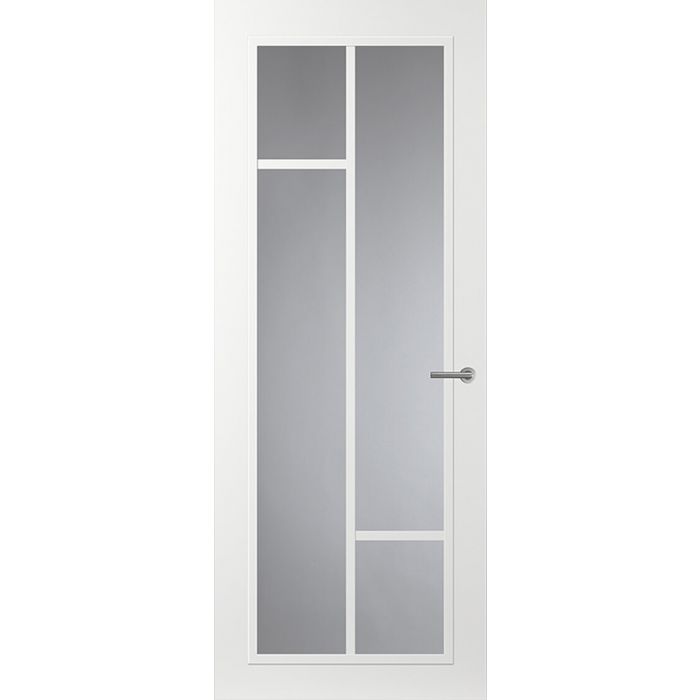 Svedex Front FR508 Glasdeur met witte glaslatten (maatwerk)