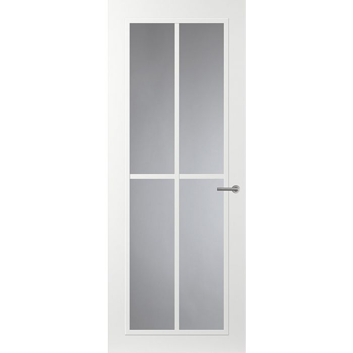 Svedex Front FR510 Glasdeur met witte glaslatten (maatwerk)
