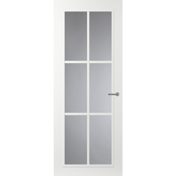 Svedex Front FR511 Glasdeur met witte glaslatten (maatwerk)