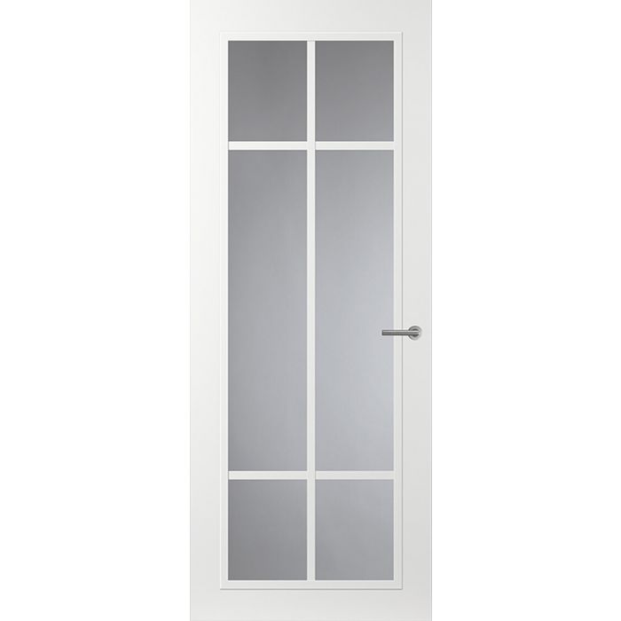 Svedex Front FR513 Glasdeur met witte glaslatten (maatwerk)