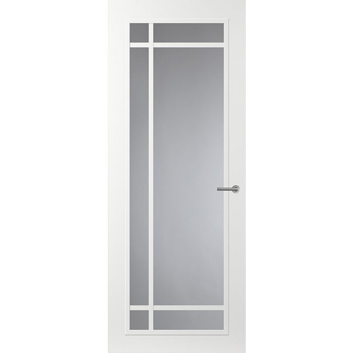 Svedex Front FR514 Glasdeur met witte glaslatten (maatwerk)