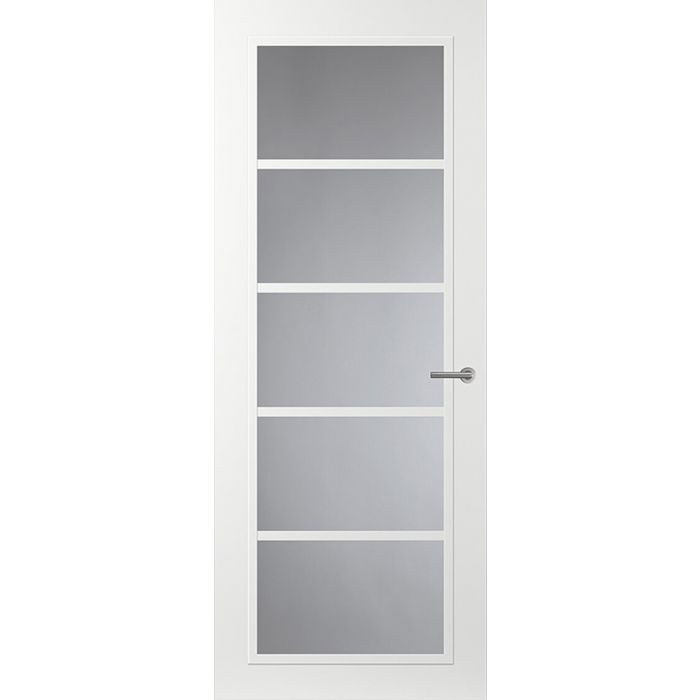 Svedex Front FR516 Glasdeur met witte glaslatten (maatwerk)