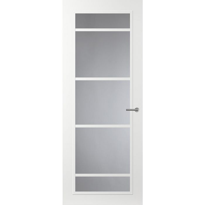 Svedex Front FR517 Glasdeur met witte glaslatten (maatwerk)