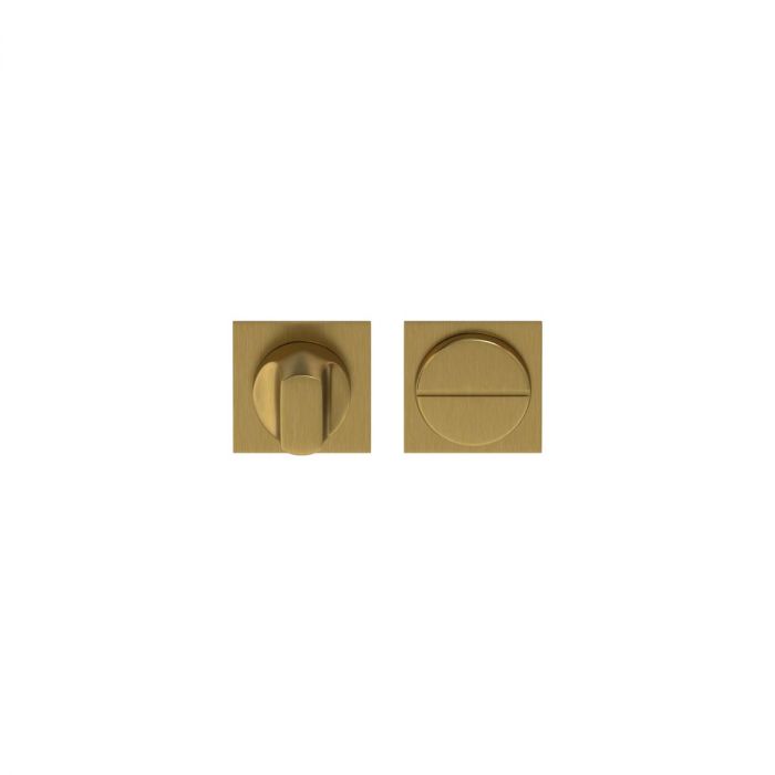 Toiletgarnituur Quadrate MINIMAL mat messing
