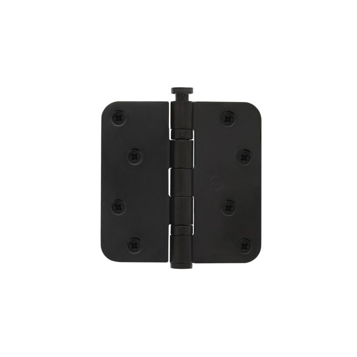 Intersteel Kogellagerscharnier 89x89x2,5mm afgerond tot 70 kilo mat zwart