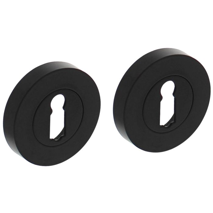 Intersteel Sleutelrozetten verdekt ø52x10mm met nokken zwart