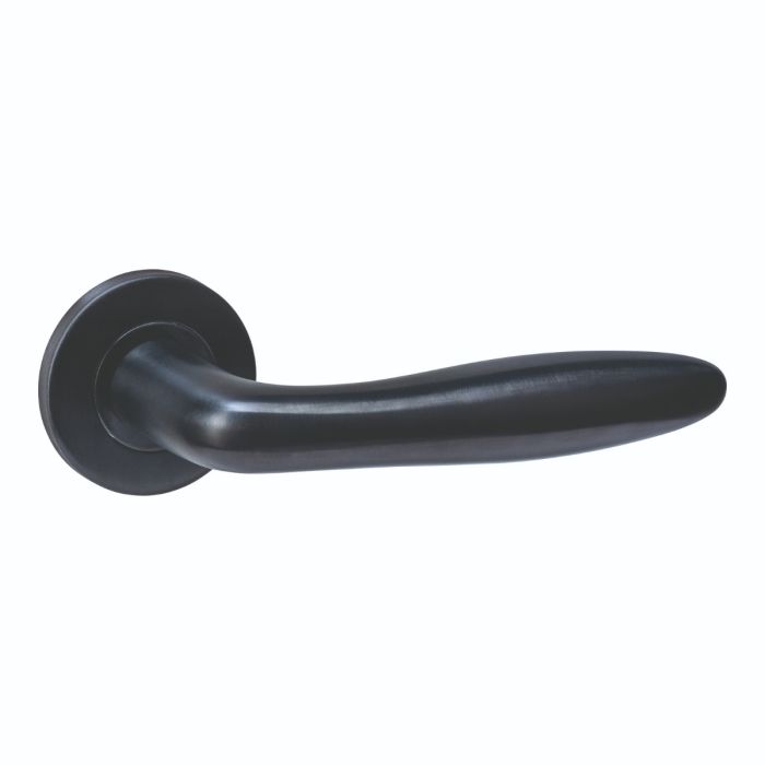 Intersteel Deurkruk Q 03 op rozet verdekt ø52x6mm PVD zwart