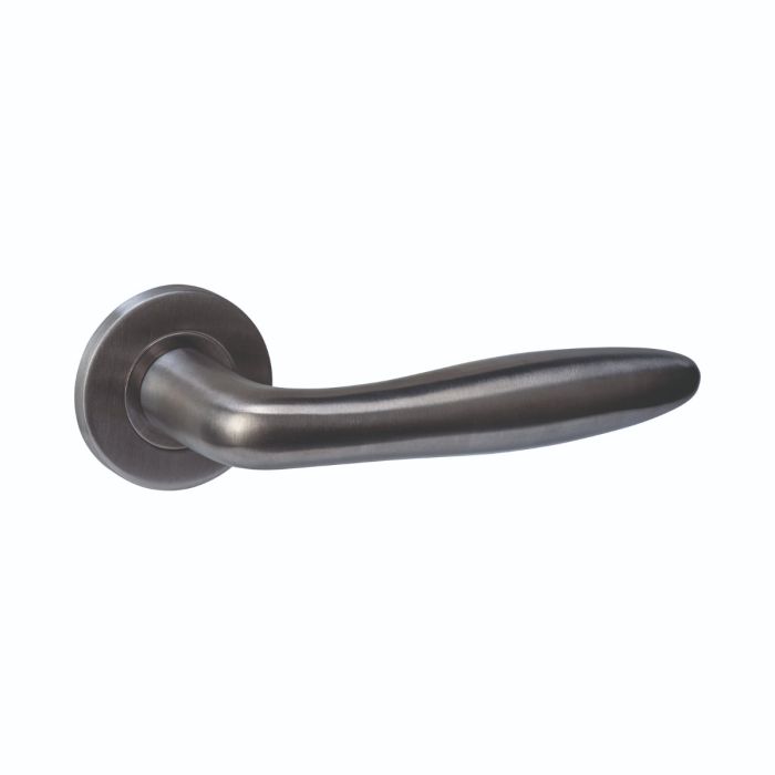 Intersteel Deurkruk Q 03 op rozet verdekt ø52x6mm PVD antraciet