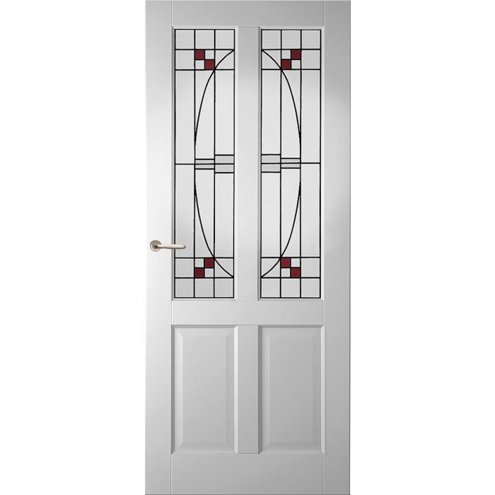 Weekamp Glas-in-Lood 4 tbv binnendeur WK 6542