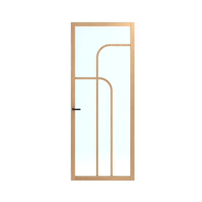 Skantrae SSL14815 Afgelakte Glasdeur (Natuurlijk eiken)