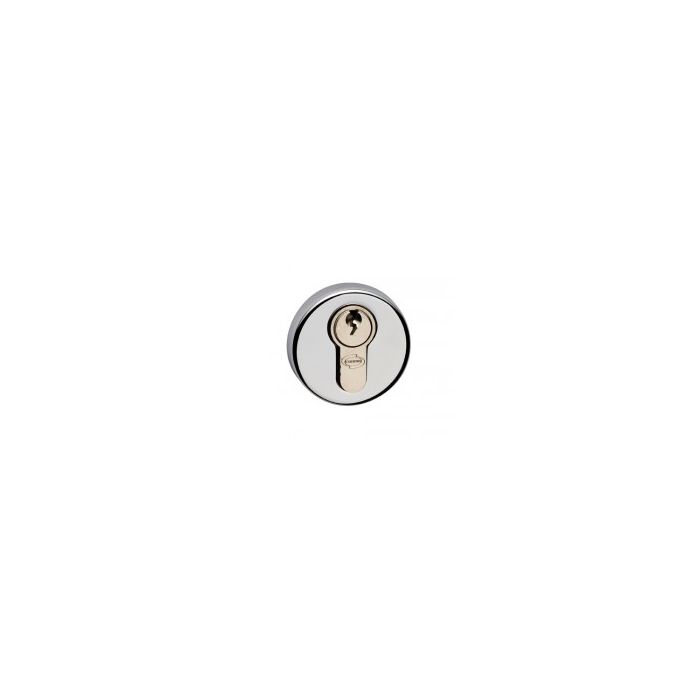 Weekamp Set cilinderrozetten PVD Chrome rond