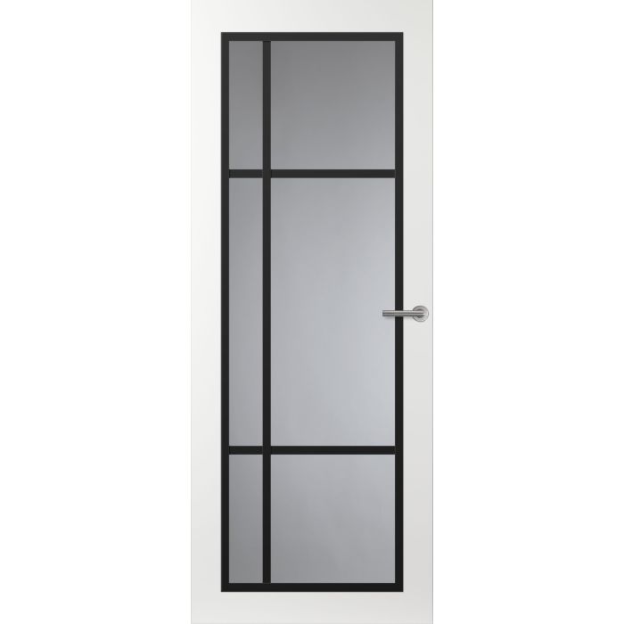 Svedex Front FR501 Glasdeur met zwarte glaslatten (maatwerk)