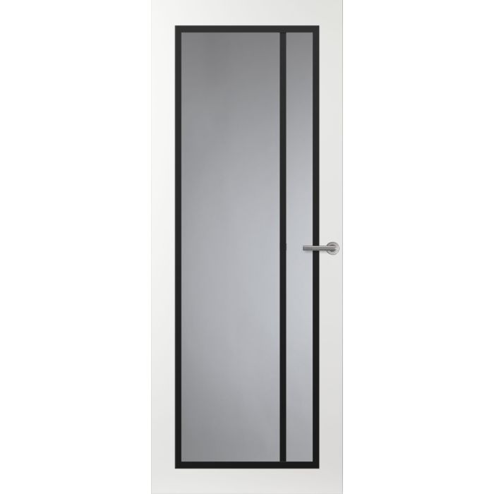 Svedex Front FR502 Glasdeur met zwarte glaslatten (maatwerk)