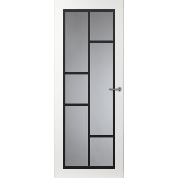 Svedex Front FR506 Glasdeur met zwarte glaslatten (maatwerk)