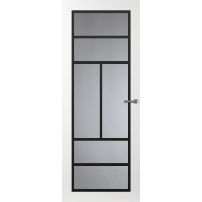 Svedex Front FR507 Glasdeur met zwarte glaslatten (maatwerk)