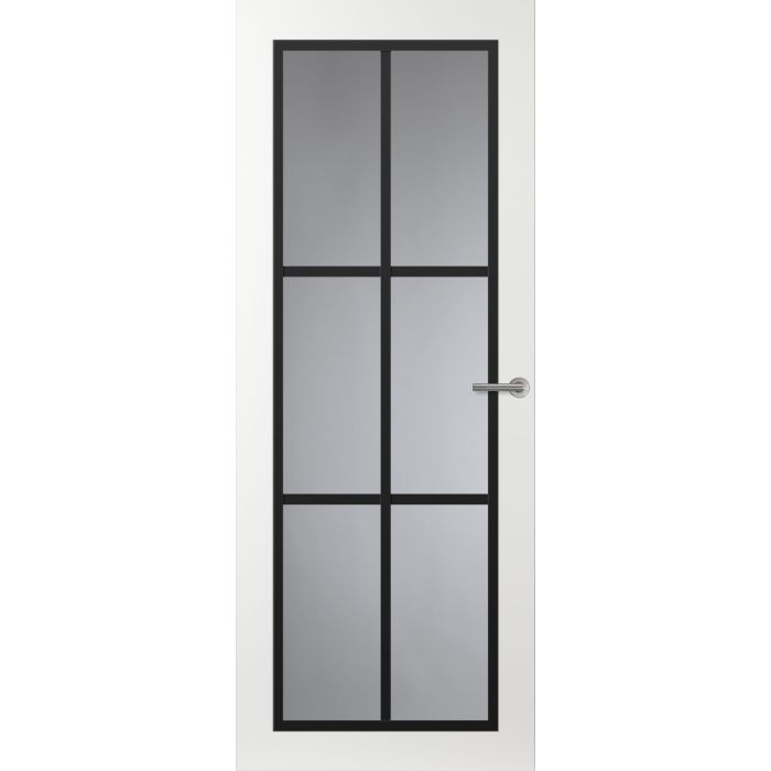 Svedex Front FR511 Glasdeur met zwarte glaslatten (maatwerk)