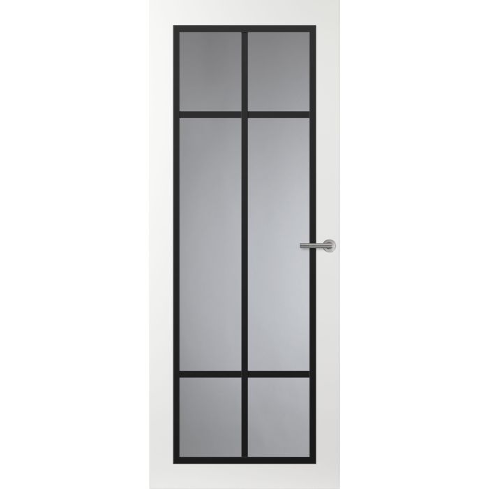 Svedex Front FR513 Glasdeur met zwarte glaslatten (maatwerk)