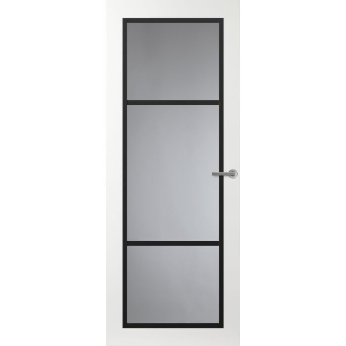 Svedex Front FR515 Glasdeur met zwarte glaslatten (maatwerk)