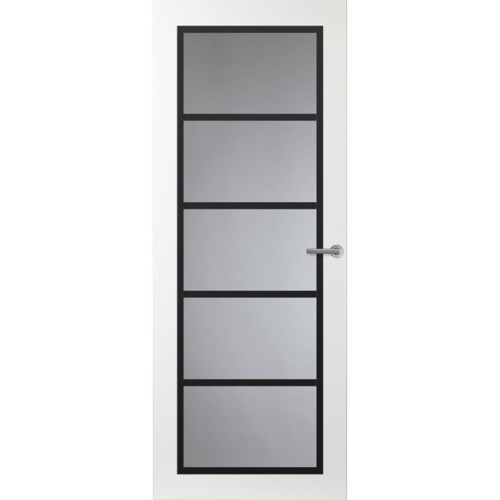Svedex Front FR516 Glasdeur met zwarte glaslatten (maatwerk)