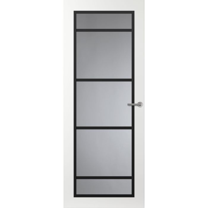 Svedex Front FR517 Glasdeur met zwarte glaslatten (maatwerk)
