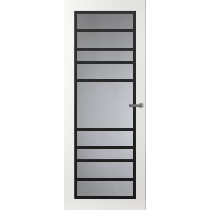 Svedex Front FR518 Glasdeur met zwarte glaslatten (maatwerk)