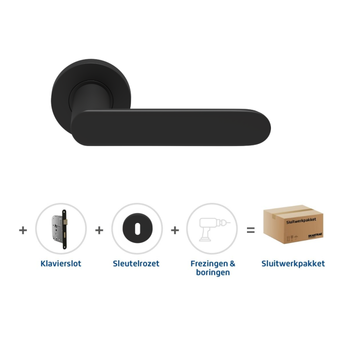 Skantrae Sluitwerkpakket 2149 Arc 24 regular sleutel ZWART