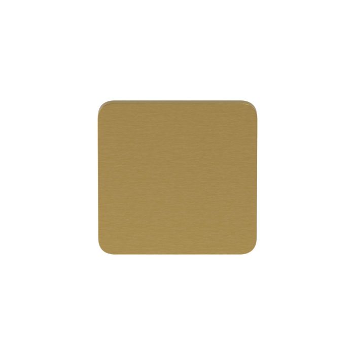 Deurknop Quadrate mat messing