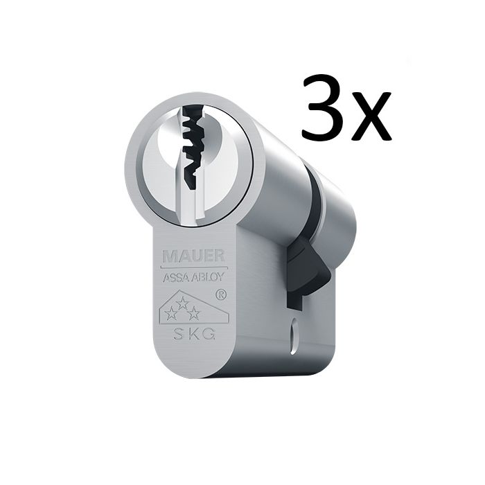 Mauer F3P cilinder set van 3 gelijksluitend