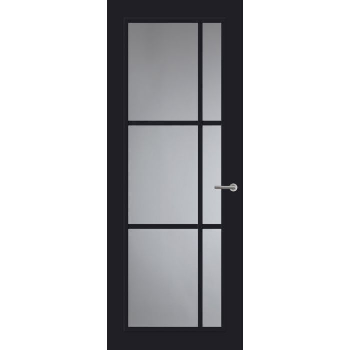 Svedex Front FR504 Glasdeur Diep Zwart (maatwerk)