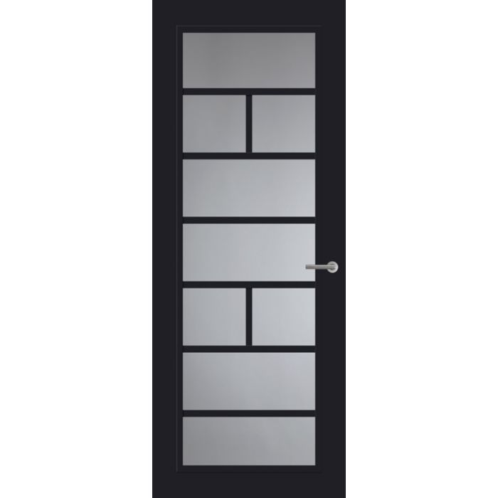 Svedex Front FR505 Glasdeur Diep Zwart (maatwerk)