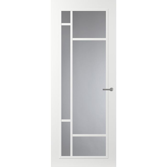 Svedex Front FR500 Glasdeur met witte glaslatten (maatwerk)