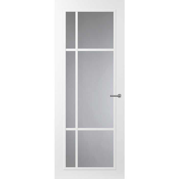 Svedex Front FR501 Glasdeur met witte glaslatten (maatwerk)